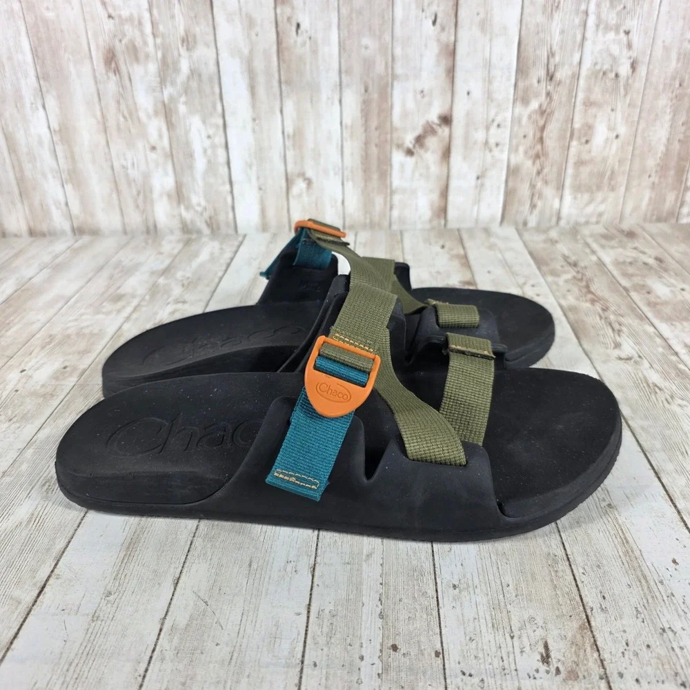 Chaco‎ Z/Cloud Sandals Slides Adjustable Straps Comfort Casual Black Mens 12